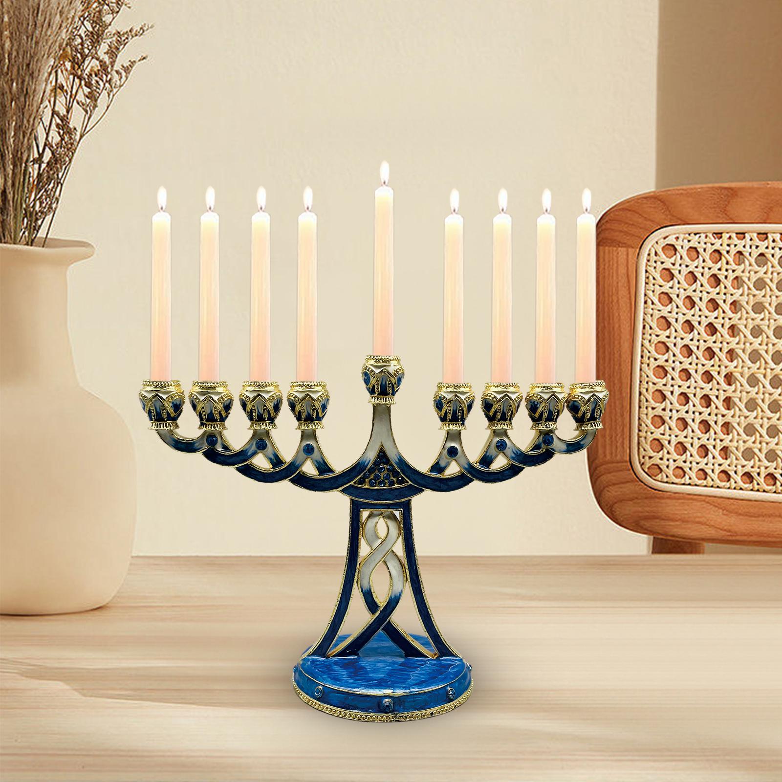 Enameled Menorah Candle Holder - Paraffin Wax ulasan dan harga