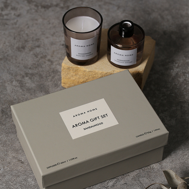 2Pcs Gift Box Set Aromatherapy - Candle Containers ulasan dan harga