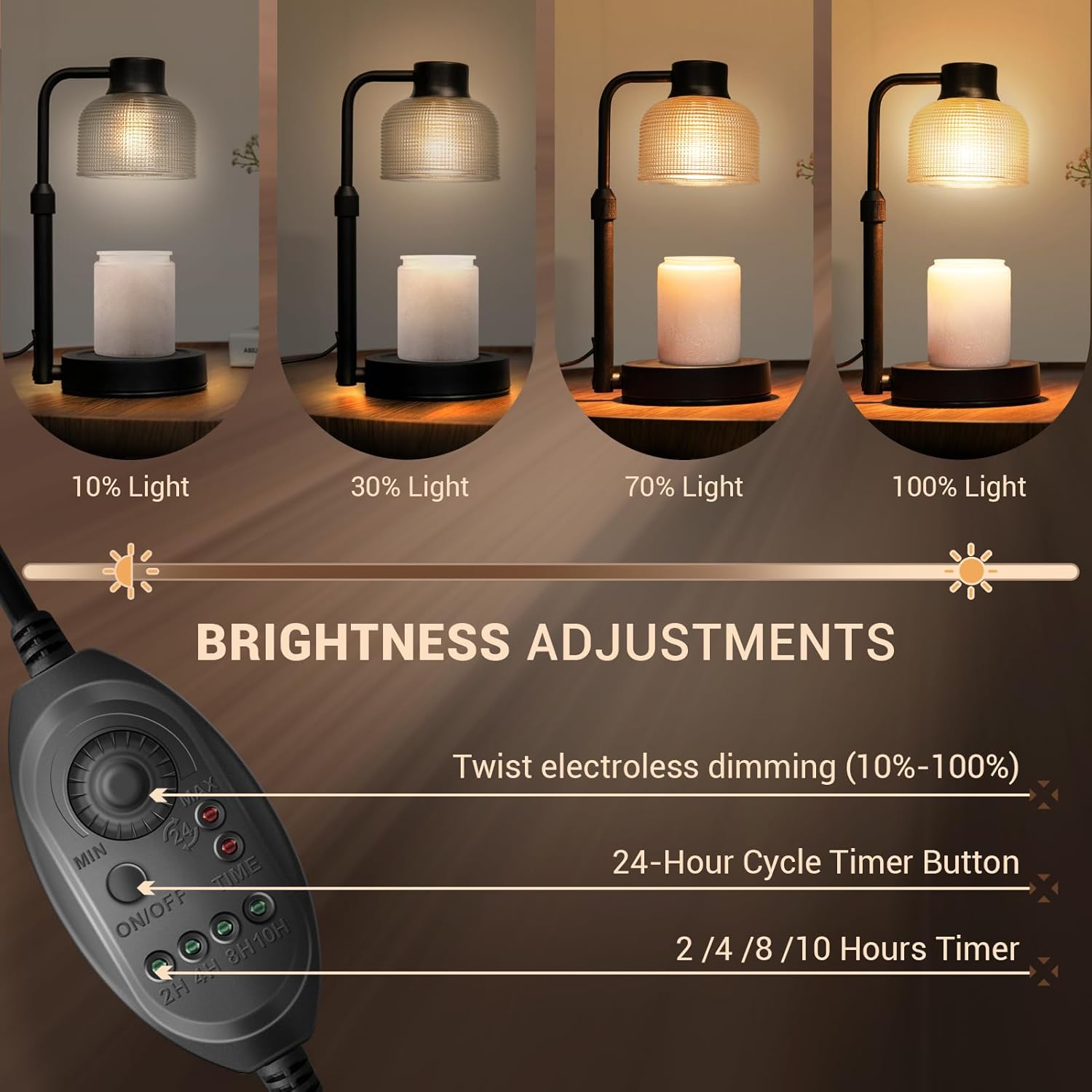 Candle Warmer Lamp with Timer  - Wax Melts ulasan dan harga