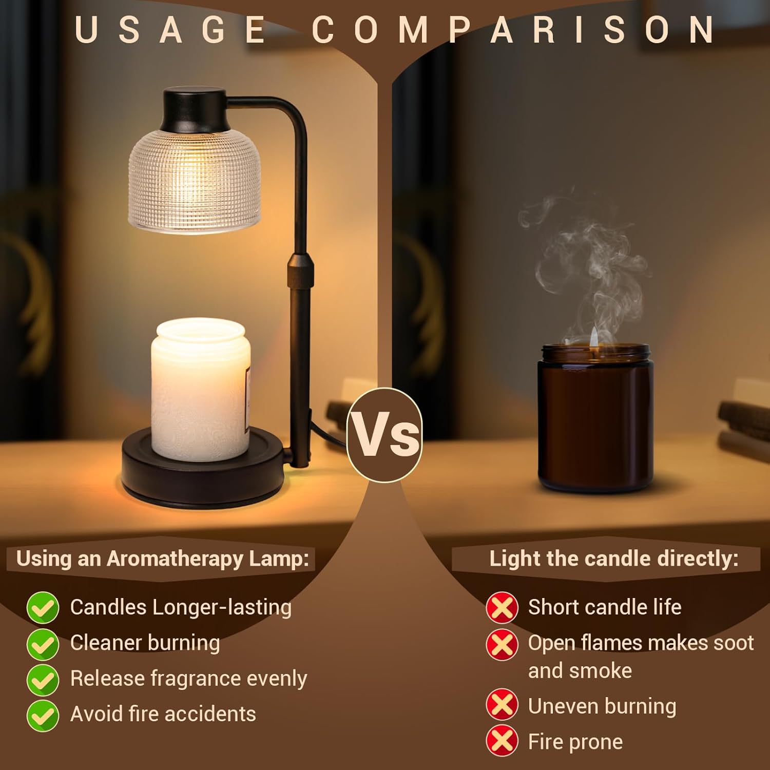 Candle Warmer Lamp with Timer  - Wax Melts ulasan dan harga