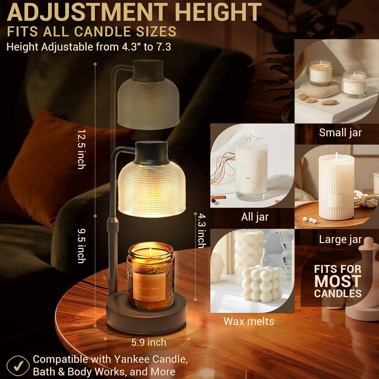 Candle Warmer Lamp with Timer  - Wax Melts ulasan dan harga