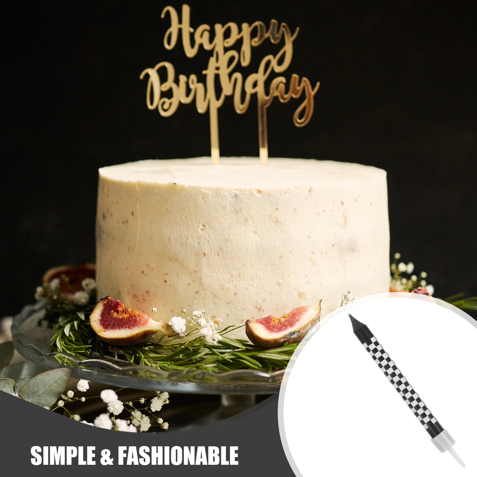12Pcs Birthday Candles Trendy  - Paraffin Wax ulasan dan harga
