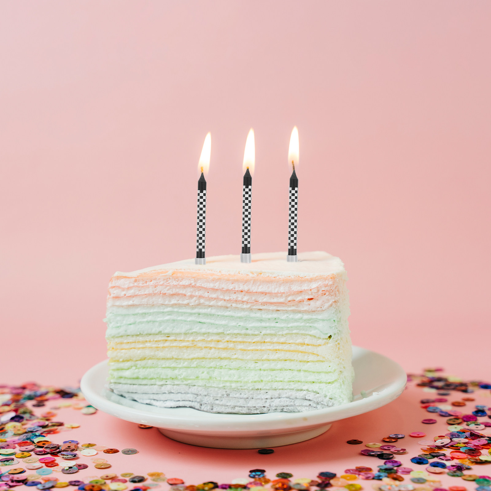 12Pcs Birthday Candles Trendy  - Paraffin Wax ulasan dan harga