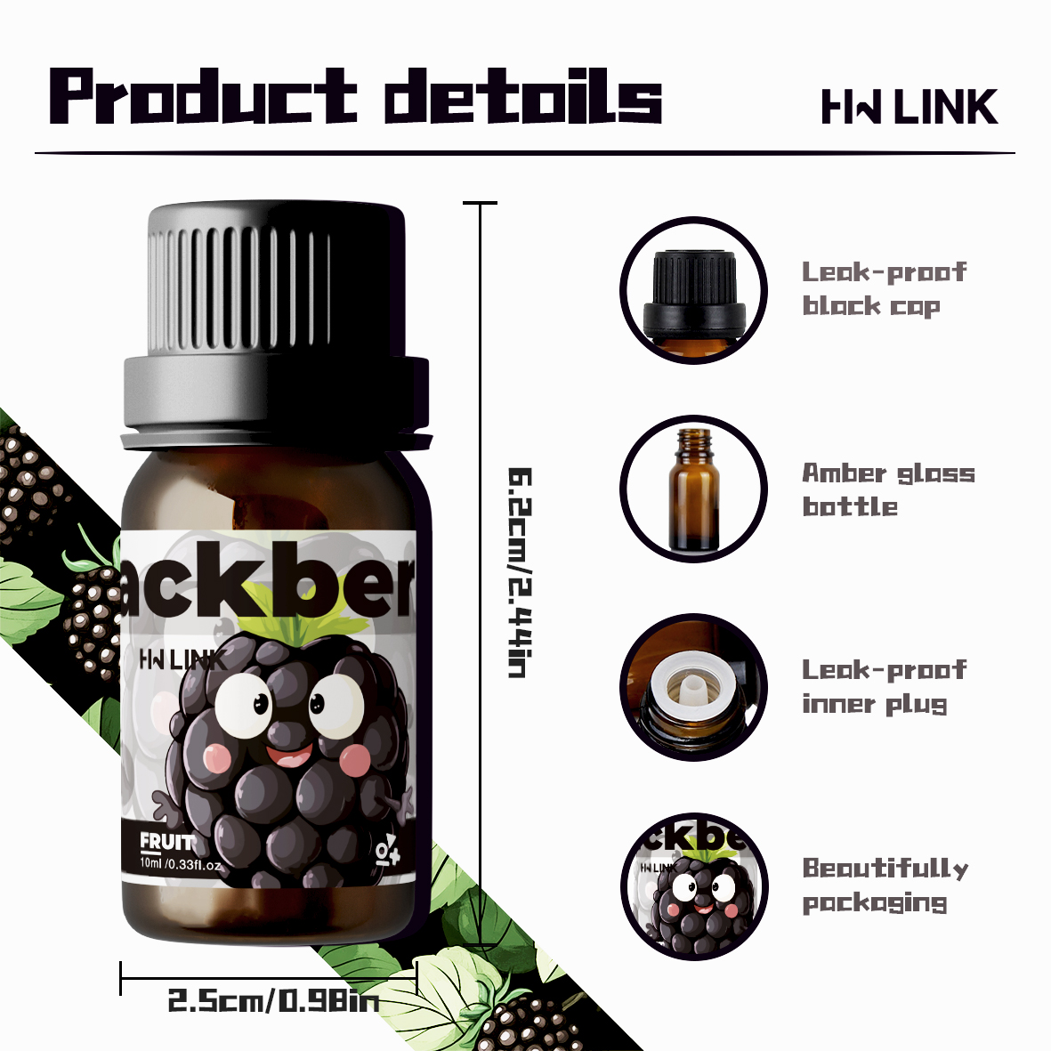 Blackberry Fragrance Oils 10ml - Candle Fragrance ulasan dan harga