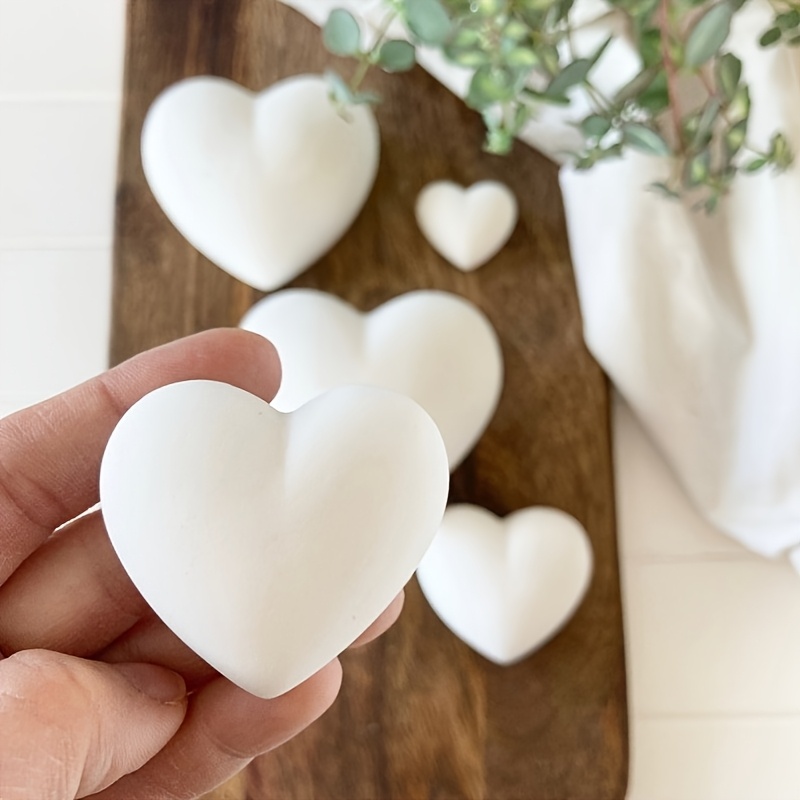 5pcs Heart-Shaped Gypsum Candl - Candle Molds ulasan dan harga