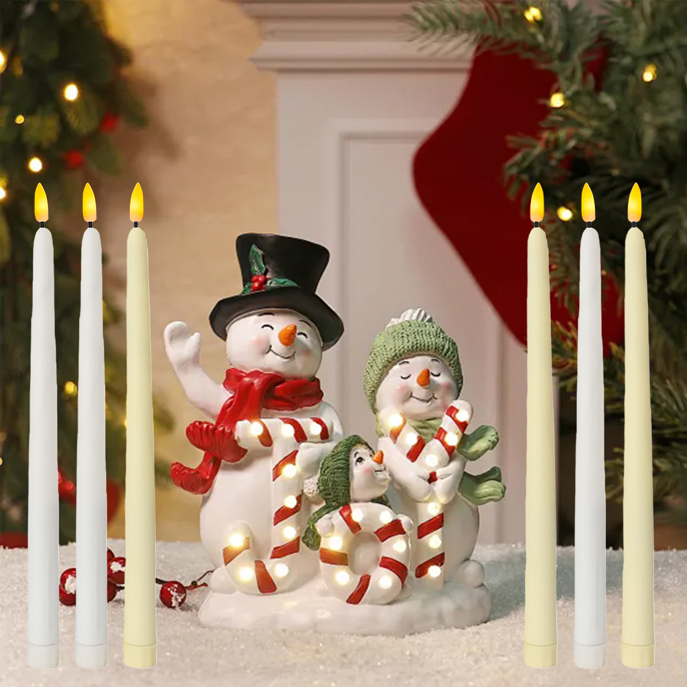 6pcs LED Flameless Taper Candl - Silk Candle ulasan dan harga