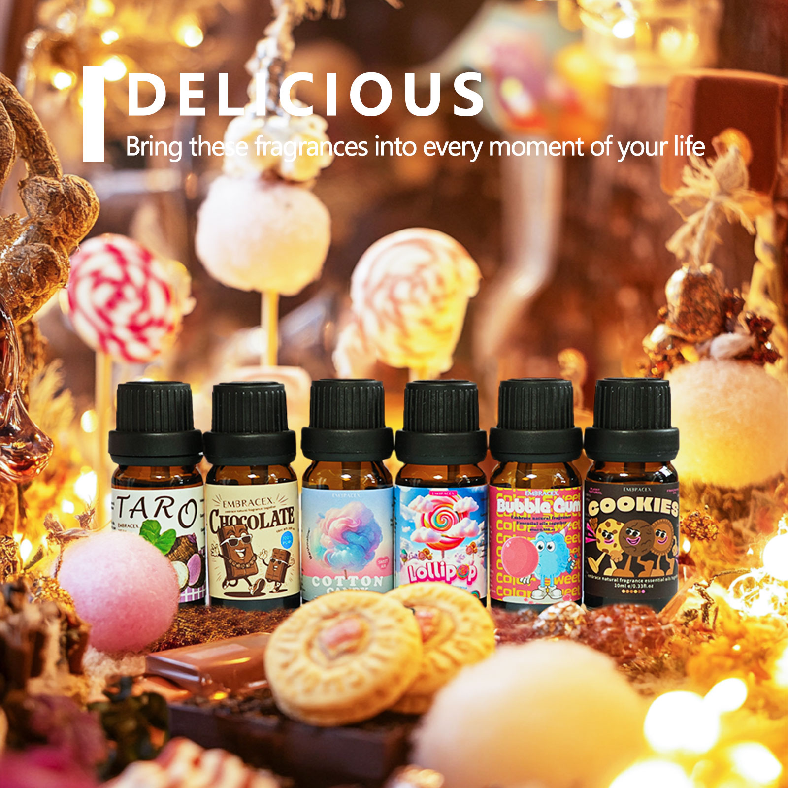 6PC/1Set Delicious Fragrance O - Silk Candle ulasan dan harga