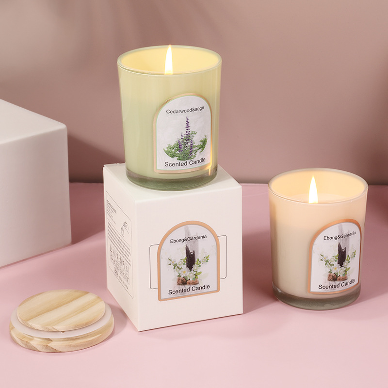 Wood cover colored glass scent - Candle Fragrance ulasan dan harga