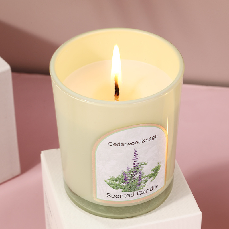 Wood cover colored glass scent - Candle Fragrance ulasan dan harga
