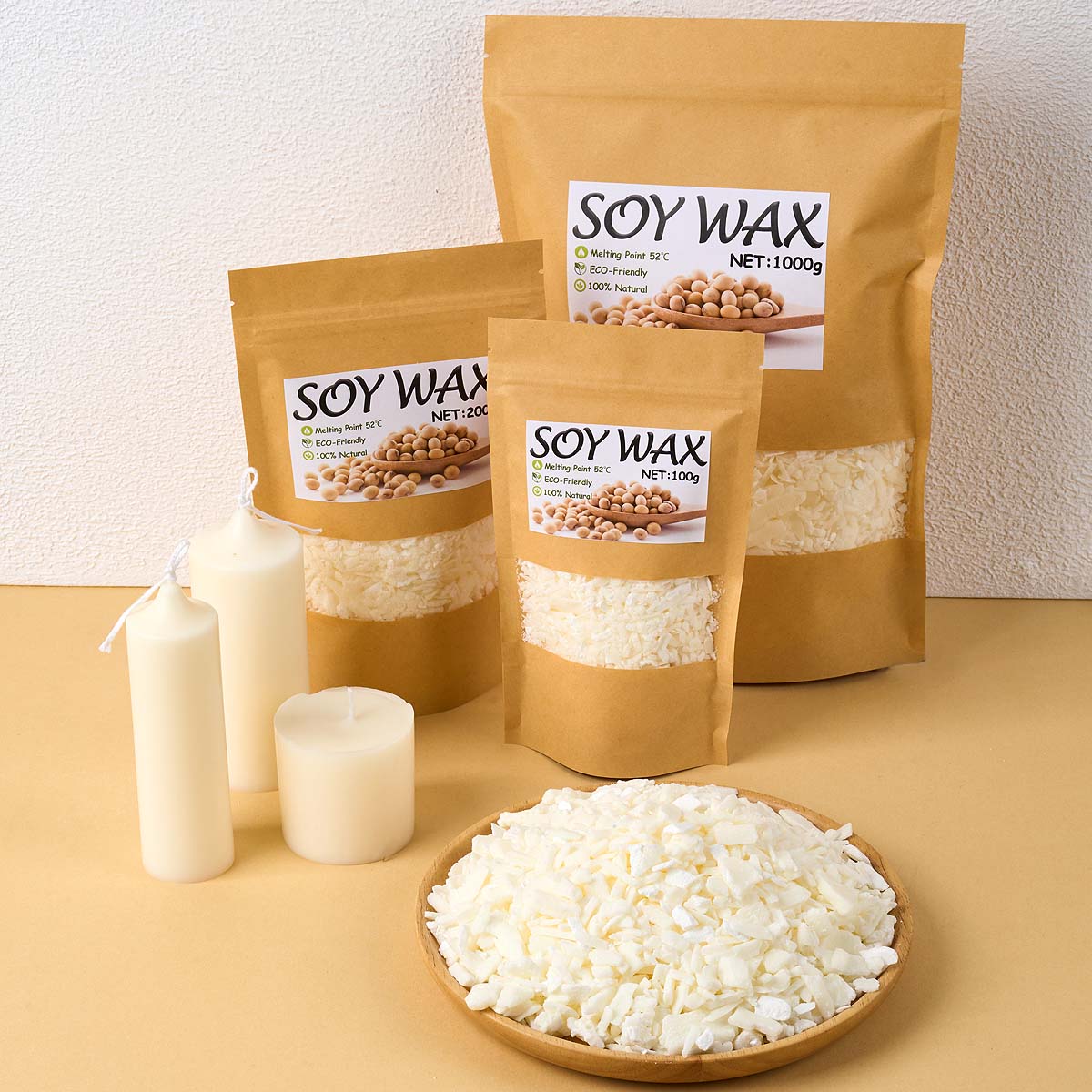 1 Pounds Pure White Soy Wax Fo - Candle Making Kit ulasan dan harga