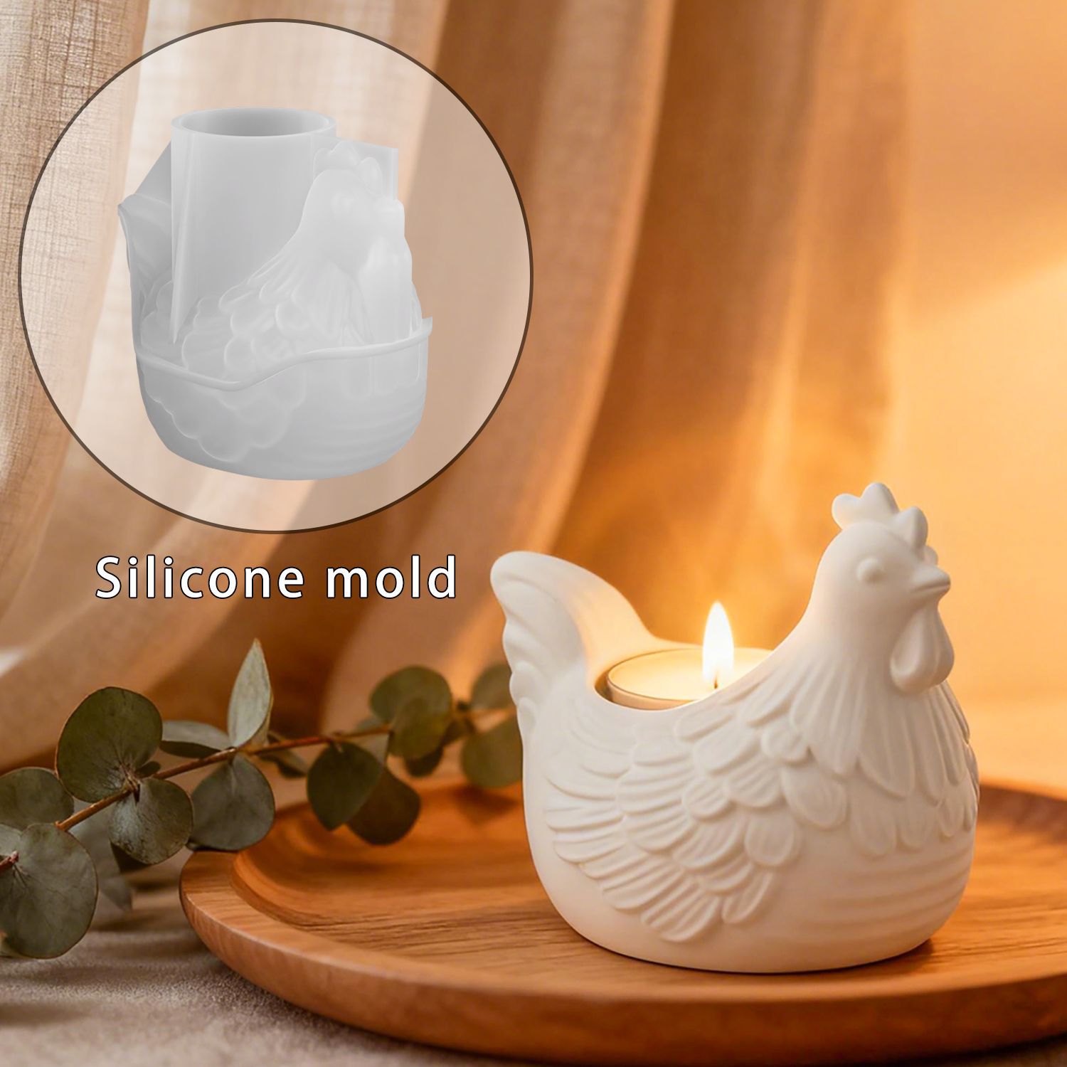 DIY 3D Little Chicken Candle H - Candle Molds ulasan dan harga