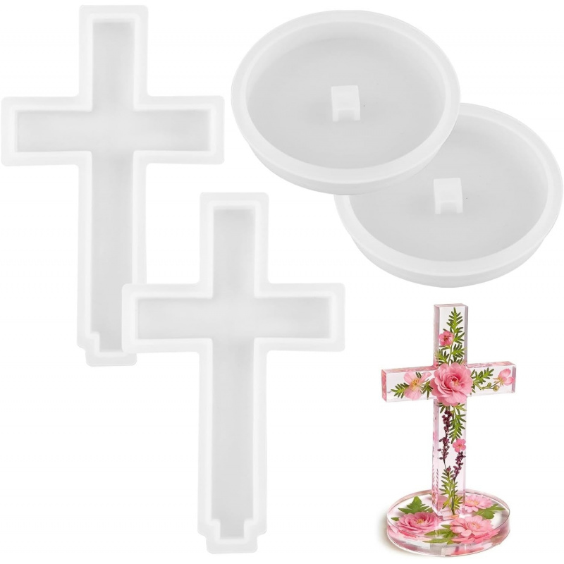 Two silicone molds with a base - Candle Containers ulasan dan harga