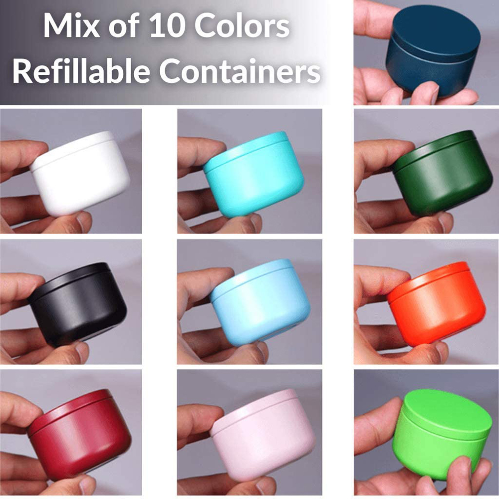 Tea Can with Airtight Lids Tin - Candle Containers ulasan dan harga