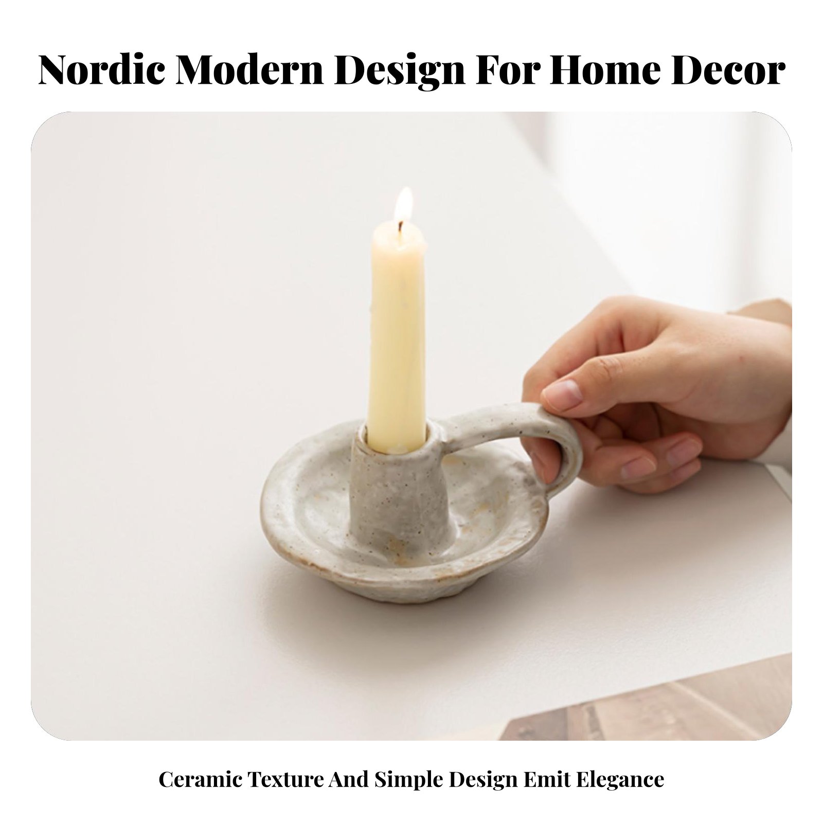 Nordic Ceramic Candle Holder,  - Paraffin Wax ulasan dan harga