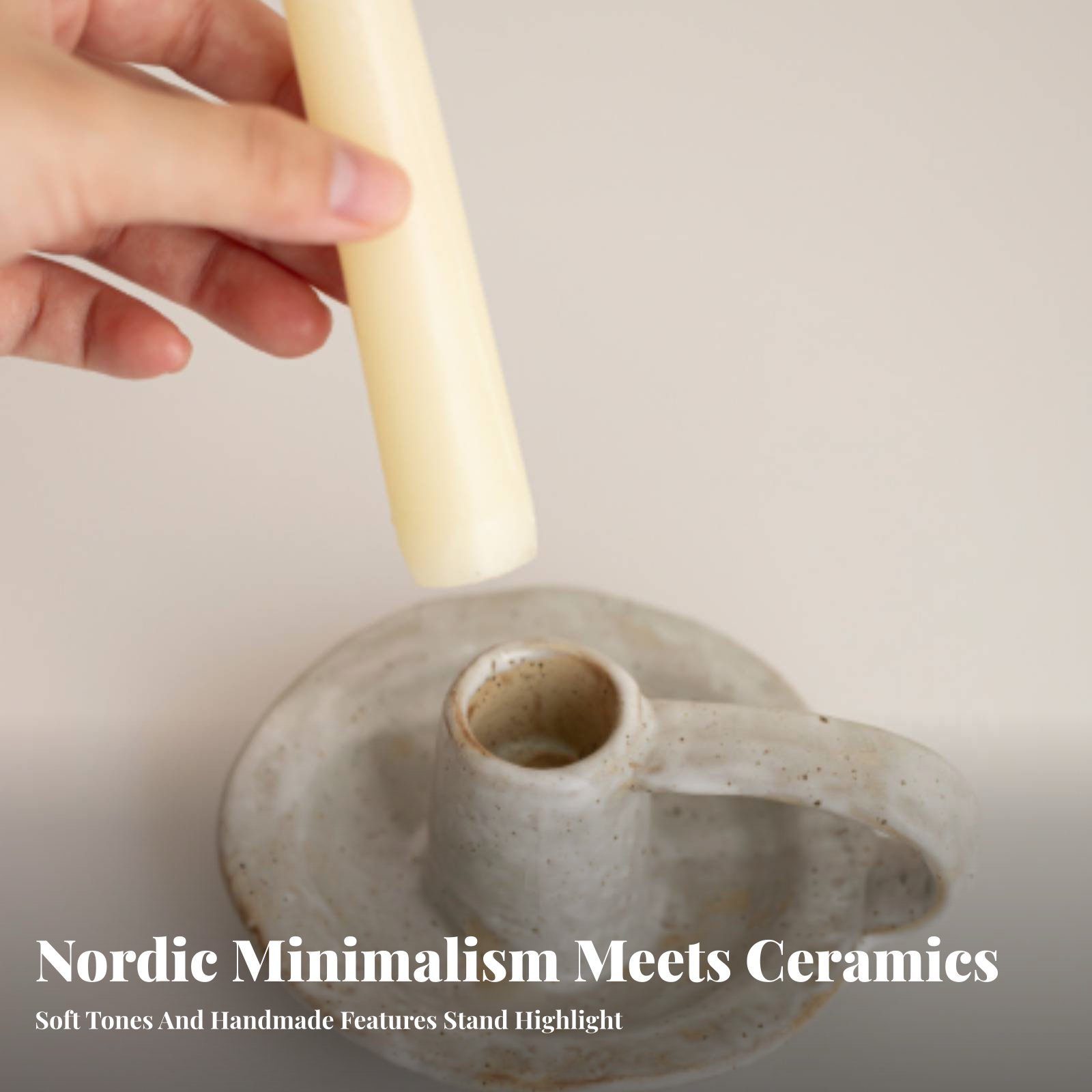 Nordic Ceramic Candle Holder,  - Paraffin Wax ulasan dan harga