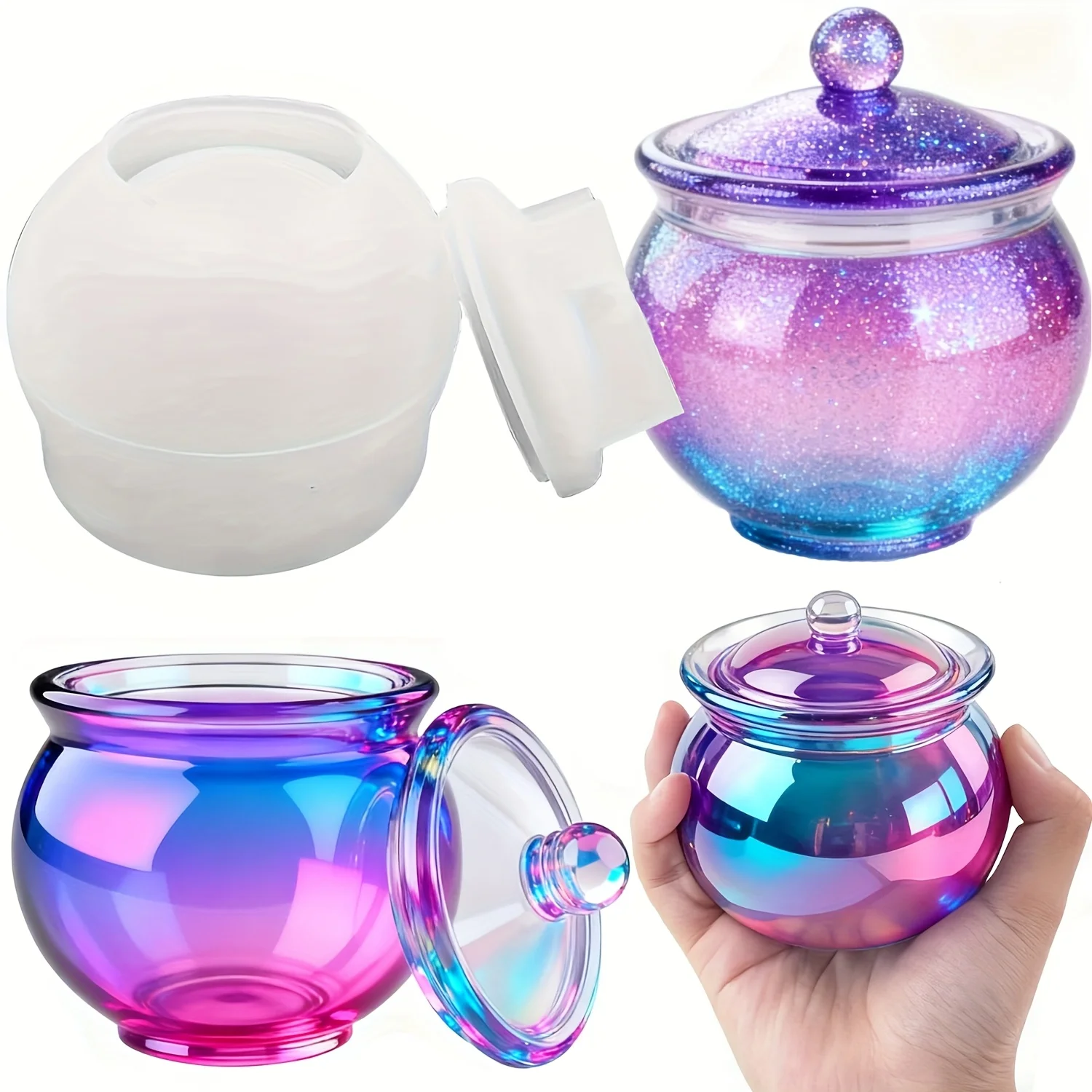 1 set of round resin can molds - Candle Molds ulasan dan harga