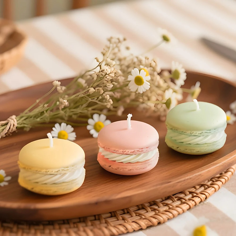 1/5pcs Realistic Macaron-shape - Soy Wax ulasan dan harga