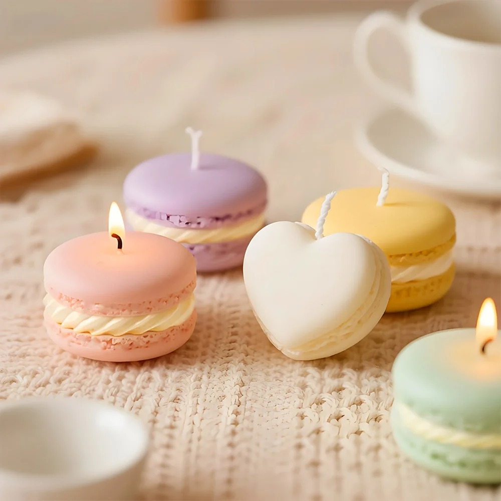 1/5pcs Realistic Macaron-shape - Soy Wax ulasan dan harga